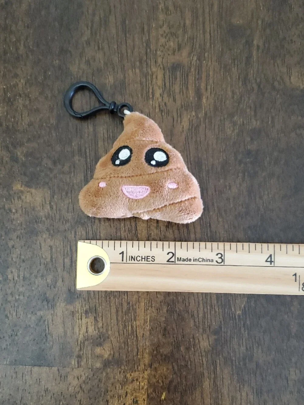 Plush Poop Emoji School Backpack Hanger Keychain Clip Zipper Pull Bag Charm